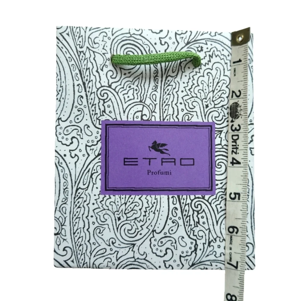 ETRO Profumi Small Paisley Print Paper Shopping Gift Bag